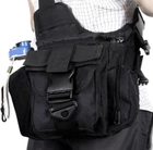 Городская тактическая штурмовая сумка ForTactic Черная - изображение 5