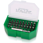 Набор бит 1/4" SL;PH;PZ;TORX;HEX +магнитный держатель 31ед. TOPTUL GAAW3101
