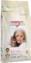 Сухий корм для кошенят BonaCibo Kitten з м'ясом курки, анчоусами та рисом