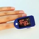 Пульсоксиметр Jziki Blue електронний на палець пульсометр і оксиметром для вимірювання кисню в крові і пульсу - зображення 7