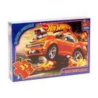 Пазли Hot Wheels 35 елементів для дітей розвивають логічне мислення та моторику із плакатом