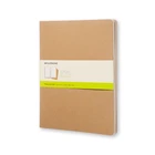 Блокнот Moleskine Cahier Бежевый XXL 120 страниц нелинованный (21х30 см) (8055002851497)