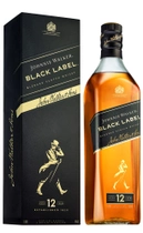 Виски Johnnie Walker Black label 12 лет выдержки 1 л 40% в подарочной упаковке (5000267023625)
