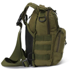 Рюкзак сумка тактическая военная Oxford 600D 6L через плечо Green - изображение 2