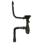Сифон для кухонной мойки KRONER KRP Siphon-011 впуск 70 мм серый CV023014