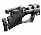 Гвинтівка пневматична РСР Kral Puncher Breaker PCP Synthetic 4,5 мм з глушником і кейсом. Колір - чорний. 36810211 - зображення 3