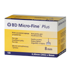 Иглы инсулиновые для шприц-ручек Microfine Becton Dickinson МикроФайн 8 мм (30G x 0,3 мм) - изображение 1