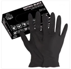 Перчатки медицинские нитриловые смотровые VitLux чёрные (уп 100шт 50пар) размер XL (10585) - изображение 1