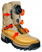 Чоловічі тактичні черевики з Gore Tex Chiruca Labrador Boa 404001 45 Коричневі (2219202719018) - зображення 4