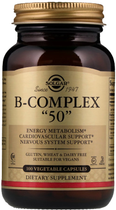 Витамины Solgar Витамины B-комплекс B-Complex "50" 100 капсул (033984011212)