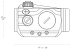 Коліматорний приціл Hawke Vantage Red Dot 1x30 9-11 mm (926967) - зображення 4
