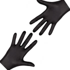 Перчатки чёрные Nitrylex Black нитриловые неопудренные XS RD30104001 - изображение 2