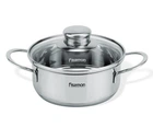 Каструля BAMBINO зі скляною кришкою Fissman Ø14х6 см 000265735