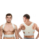 Магнитный корректор осанки для спины Posture Support унисекс Белый S - изображение 3