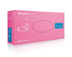 Перчатки розовые Nitrylex Pink нитриловые неопудренные М RD30144003 - изображение 1