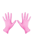 Перчатки розовые Nitrylex Pink нитриловые неопудренные S RD30144002 - изображение 2