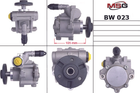 Насос ГУР новый BMW 5 (E60) 05-10,BMW 1 (E81) 05-12,BMW 3 (E90) 05-11,BMW 3 купе (E92) 06-, MSG, bw023