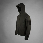 Куртка тактическая LikeS флисовая с капюшоном XL Черная ( 6599) - изображение 1
