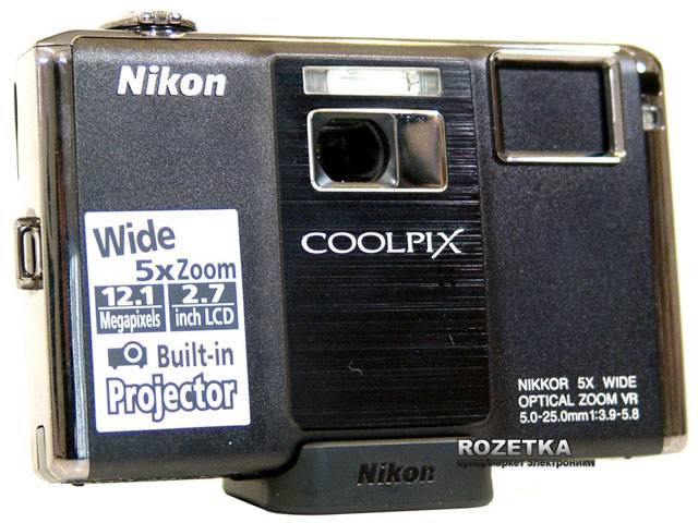 Фотоаппарат Nikon Coolpix S1000pj Silver купить на ROZETKA