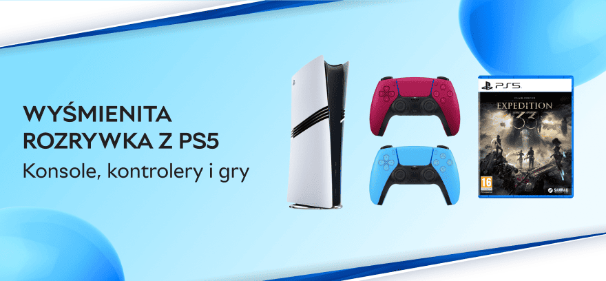 Wyśmienita rozrywka z PS5 — konsole, kontrolery i gry! 🎮