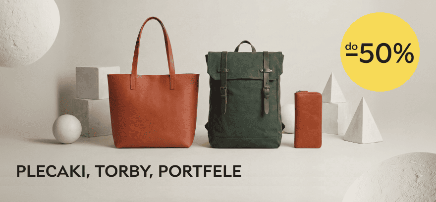 Plecaki, torby, portfele – zniżki do 50%!🎒👜