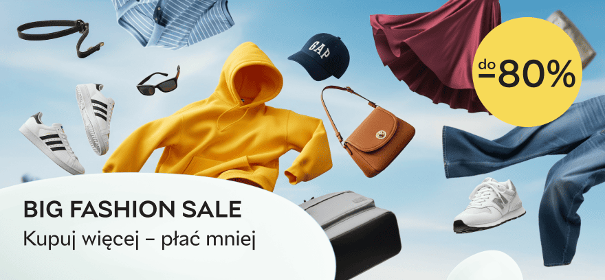 ✨ BIG FASHION SALE do -80% – zyskaj extra -5% na drugi i -10% na trzeci produkt!