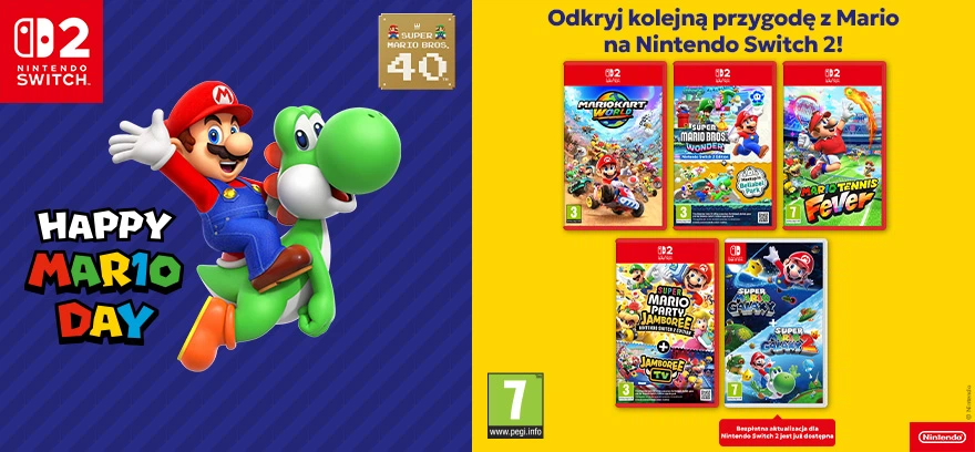 Happy Mario Day – відкрийте нову пригоду з Mario на Nintendo Switch 2!