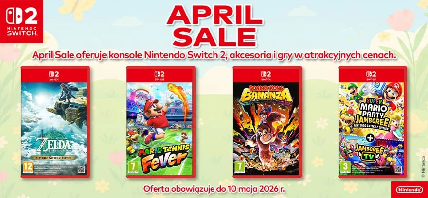 April Sale – ігрові консолі, аксесуари та ігри за суперцінами!