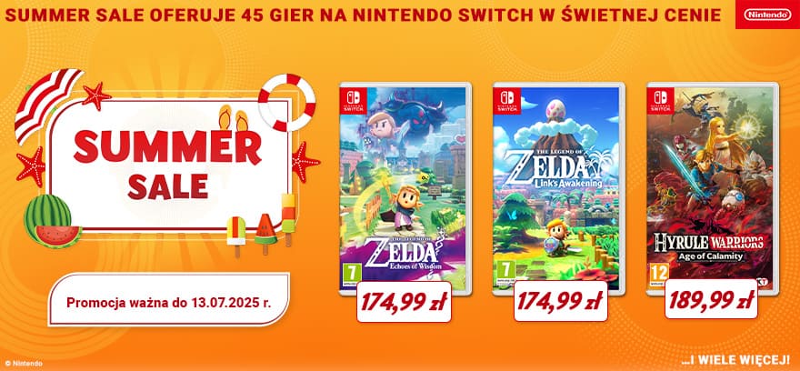 Summer sale – gry na Nintendo w świetnej cenie!