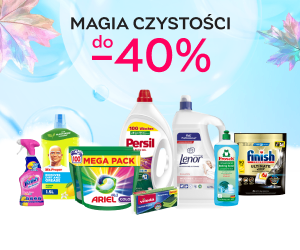 Magia czystości: do -40% na chemię gospodarczą i akcesoria do sprzątania