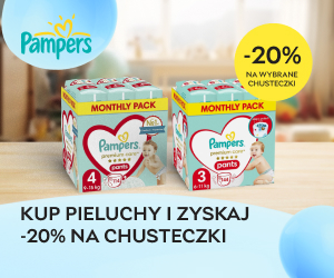 Idealny duet - kup pieluchy Pampers i zyskaj -20% na wybrane chusteczki!