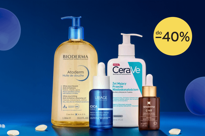 Topowe dermokosmetyki: CeraVe, Sesderma, Avene, Bioderma i Uriage do -40%