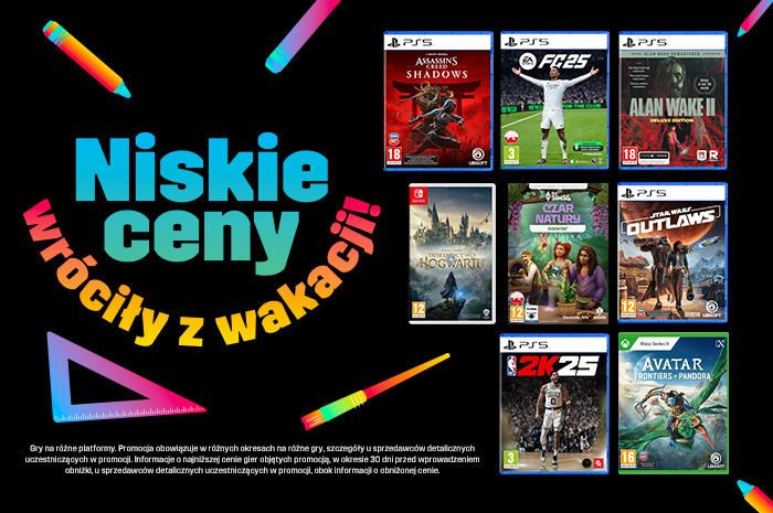 Gry w niskich cenach wracają z wakacji!