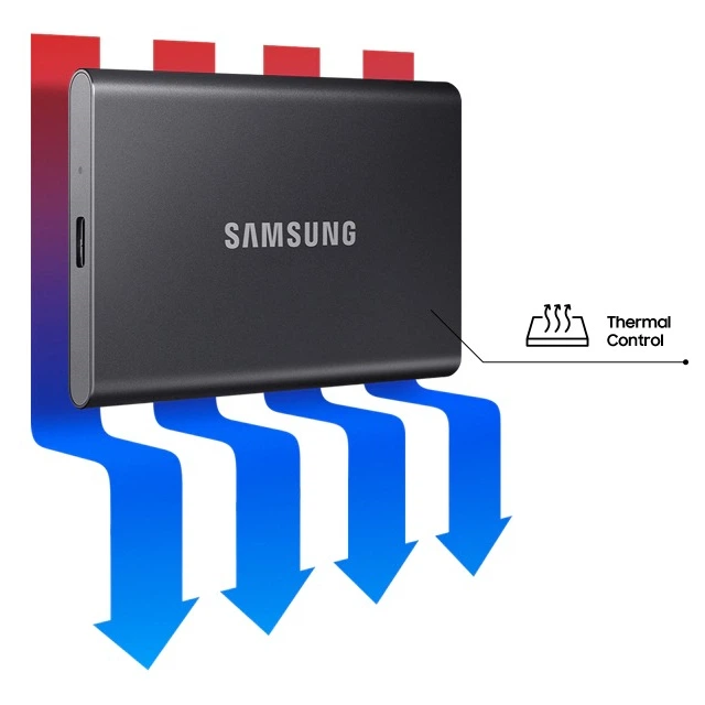 SSD диск Samsung Portable T7 4TB USB 3.2 Type-C (MU-PC4T0T/WW