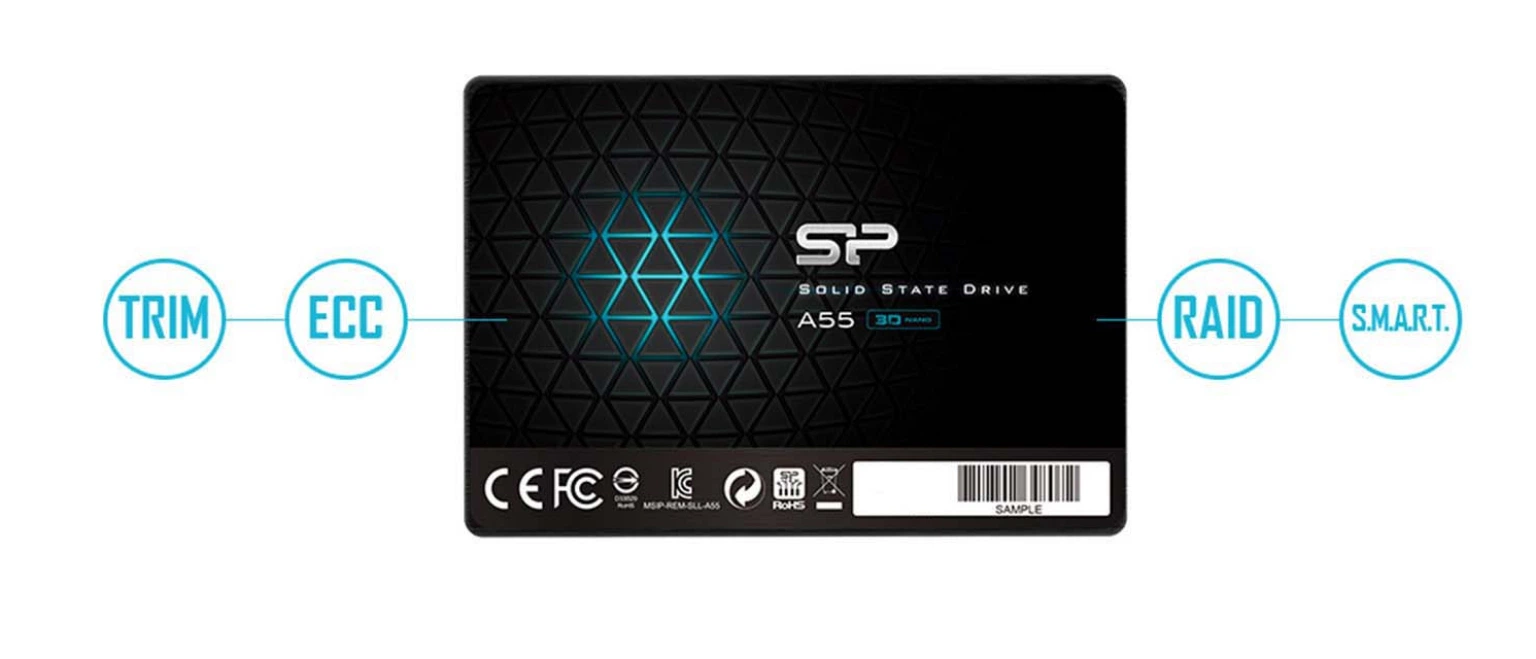 Silicon Power A55 512GB SSD 2.5インチ SSD SILICON POWER A55, 2.5