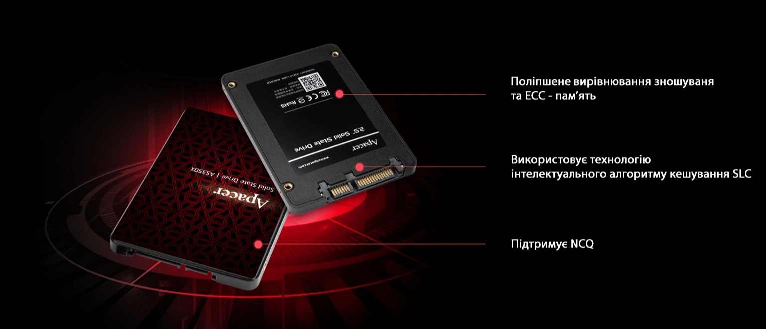 SSD диск Apacer AS350X 1TB 2.5