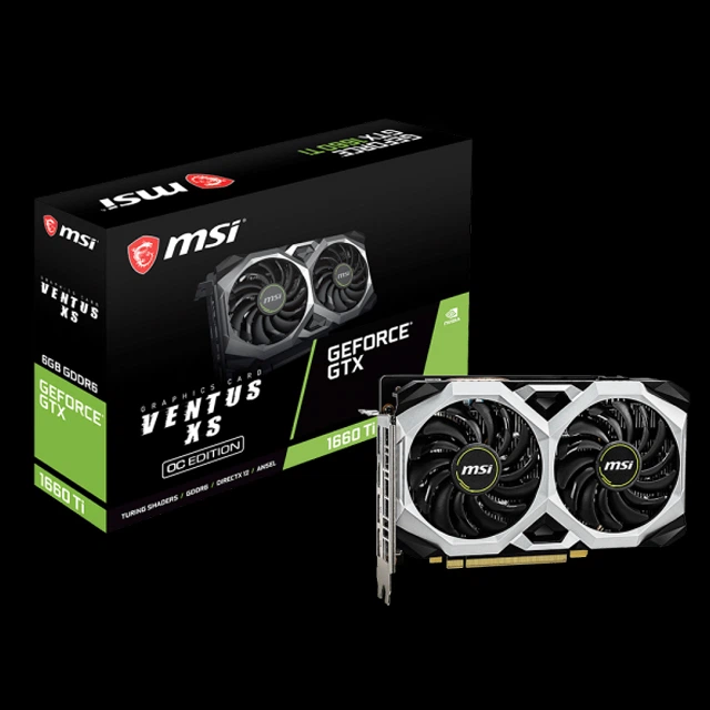 Видеокарта MSI PCI-Ex GeForce GTX 1660 Ti Ventus XS 6G OC 6GB