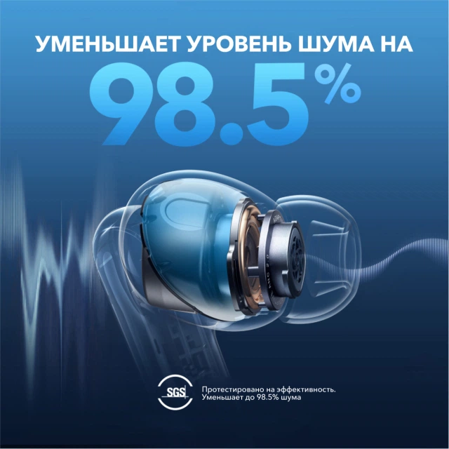 Наушники Anker SoundCore Liberty 4 NC Clear White (A3947G21