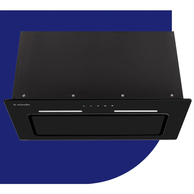 Витяжка повновбудована Minola HBI 6873 BL GLASS 1200 LED Line