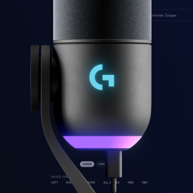 Мікрофон Logitech Yeti GX Dynamic RGB Gaming Mic with Lightsync Black ...