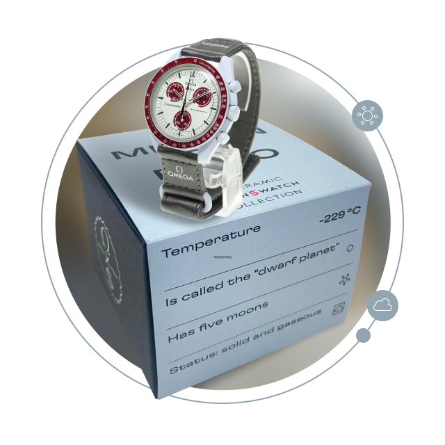 OMEGA×swatch MissiontoPluto ᐉ Наручные часы Swatch Omega Bioceramic MoonSwatch